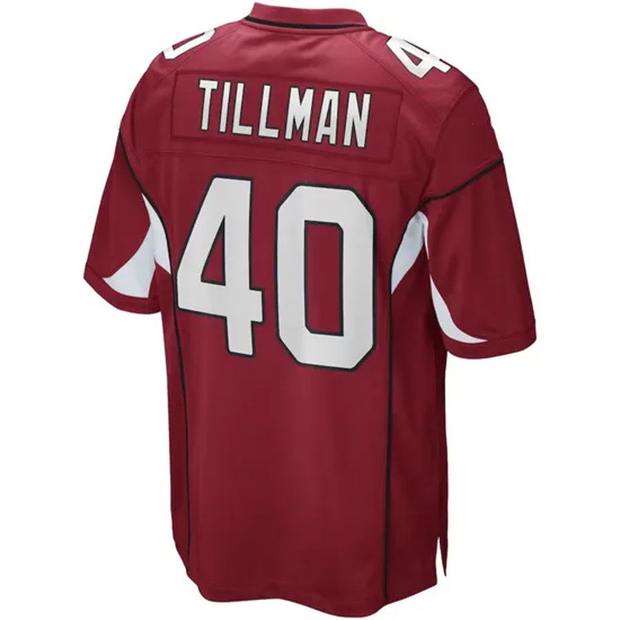 A.Cardinals #40 Pat Tillman Player Cardinal Game PETTCS Stitched Jerseys