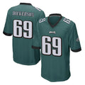 P.Eagles #69 Landon Dickerson Player Team Color Green Home Game PETTCS Stitched Jerseys
