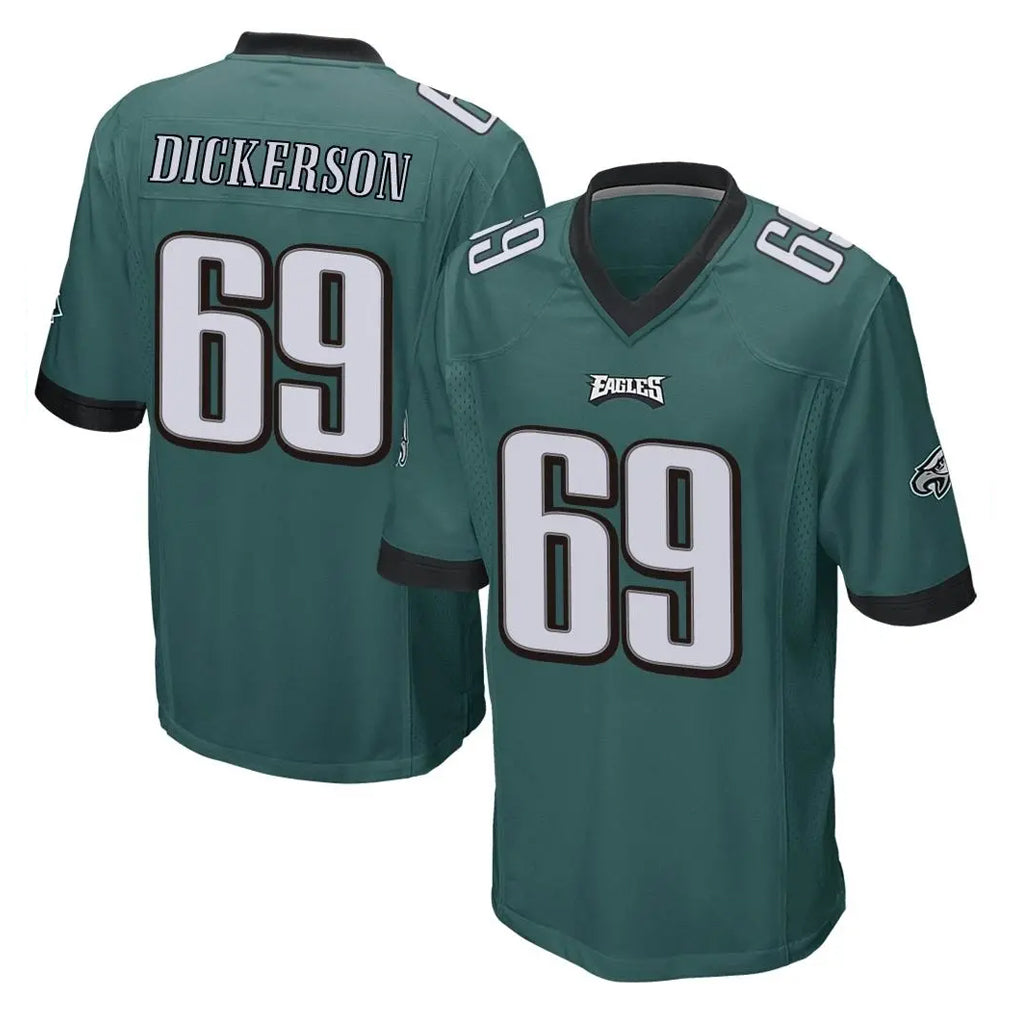 P.Eagles #69 Landon Dickerson Player Team Color Green Home Game PETTCS Stitched Jerseys