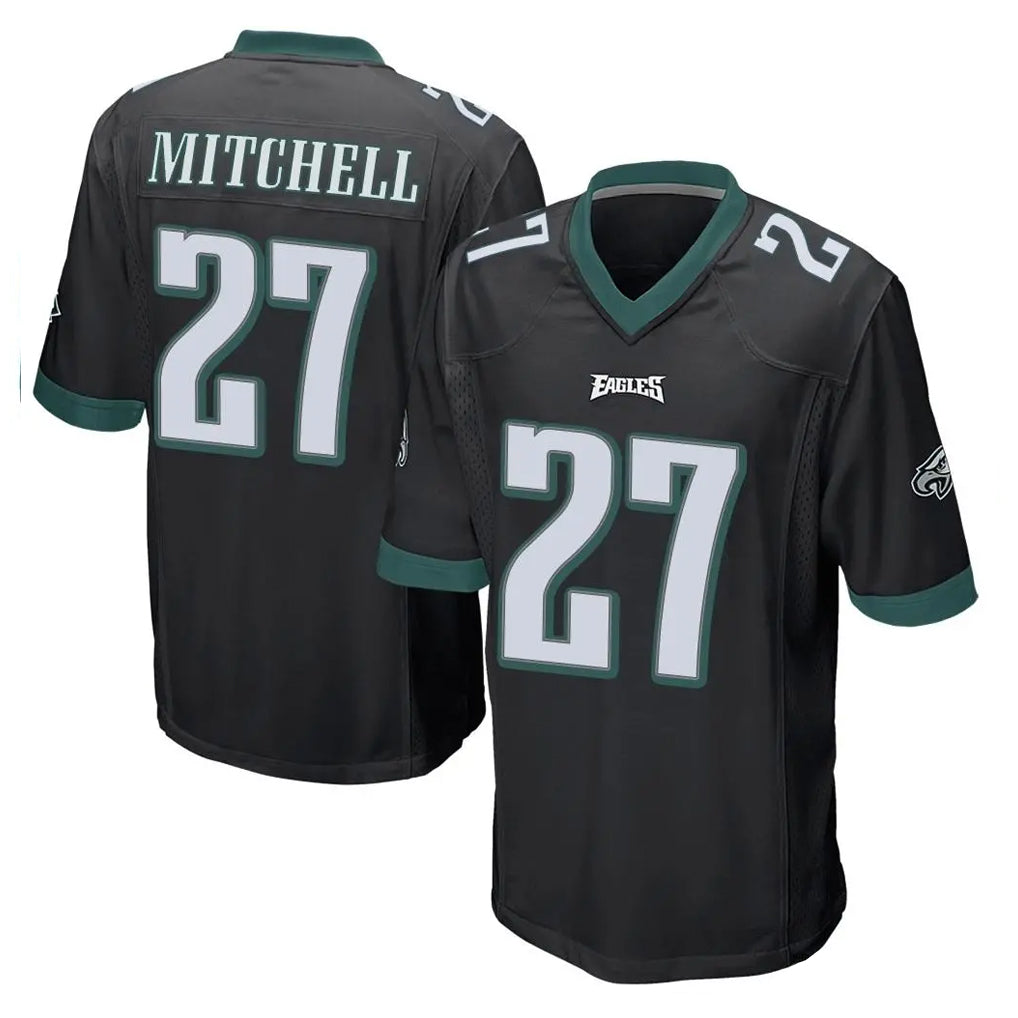 P.Eagles #27 Quinyon Mitchell Player Black Home Game PETTCS Stitched Jerseys