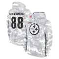 P.Steelers #88 Pat Freiermuth Player Arctic Camo Limited Salute to Service Pullover Hoodies Game PETTCS Stitched Jerseys