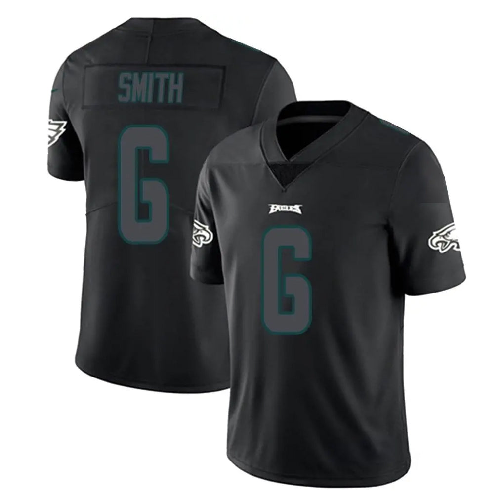 P.Eagles #6 DeVonta Smith Player Limited Black Impact Home Game PETTCS Stitched Jerseys