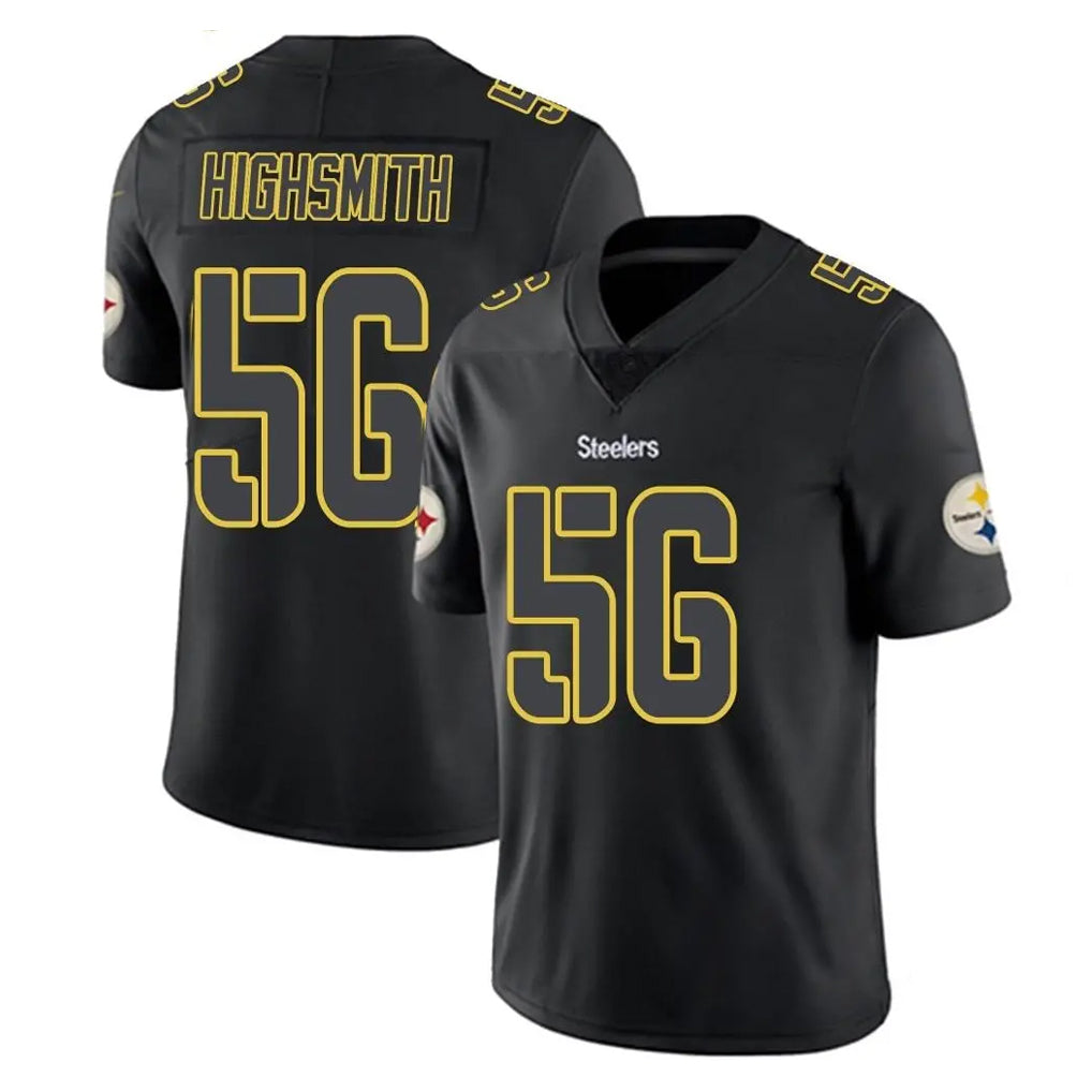 P.Steelers #56 Alex Highsmith Player Black Impact Limited Home Game PETTCS Stitched Jerseys