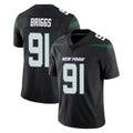 NY.Jets #91 Jowon Briggs Player Stealth Black Limited Vapor Home Game Ddoa Stitched Jerseys