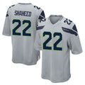 S.Seahawks #22 Rashid Shaheed Player Gray Home Game PETTCS Stitched Jerseys