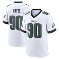 P.Eagles #90 Jordan Davis Player White Game Home PETTCS Stitched Jerseys