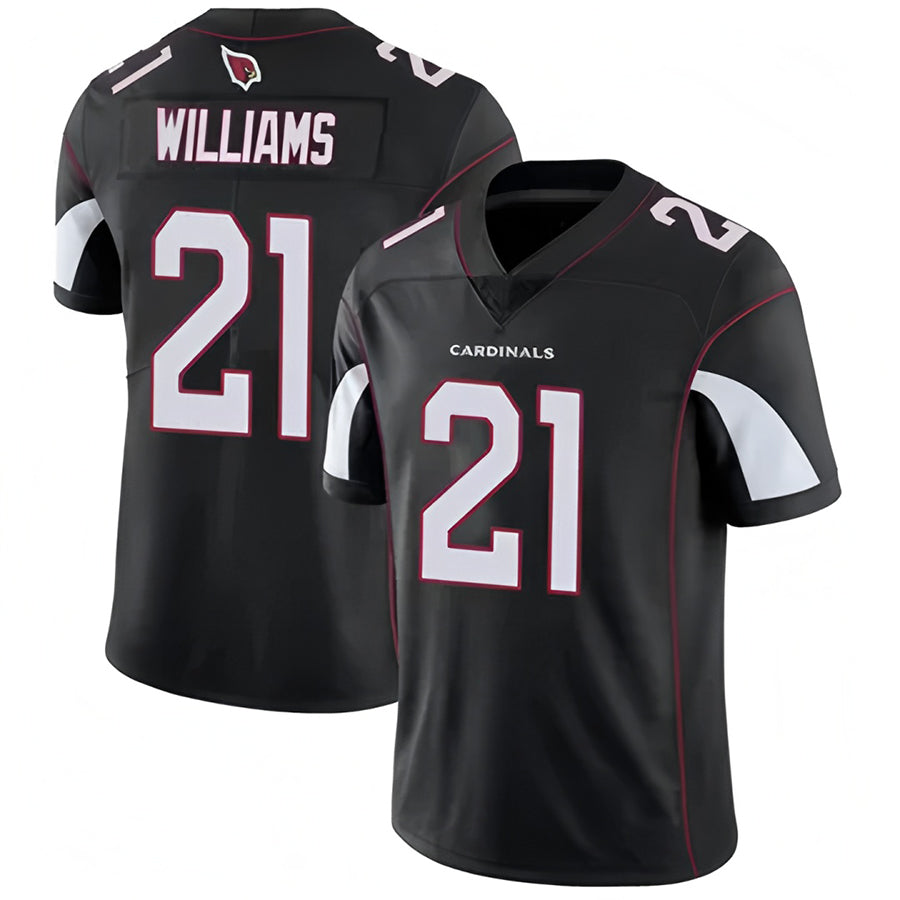 A.Cardinals #21 Garrett Williams Player Black Vapor Untouchable Elite PETTCS Stitched Jerseys
