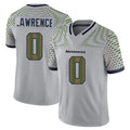 S.Seahawks #0 DeMarcus Lawrence Player Grey Limited 2025 Rivalries Collection Home Game PETTCS Stitched Jerseys