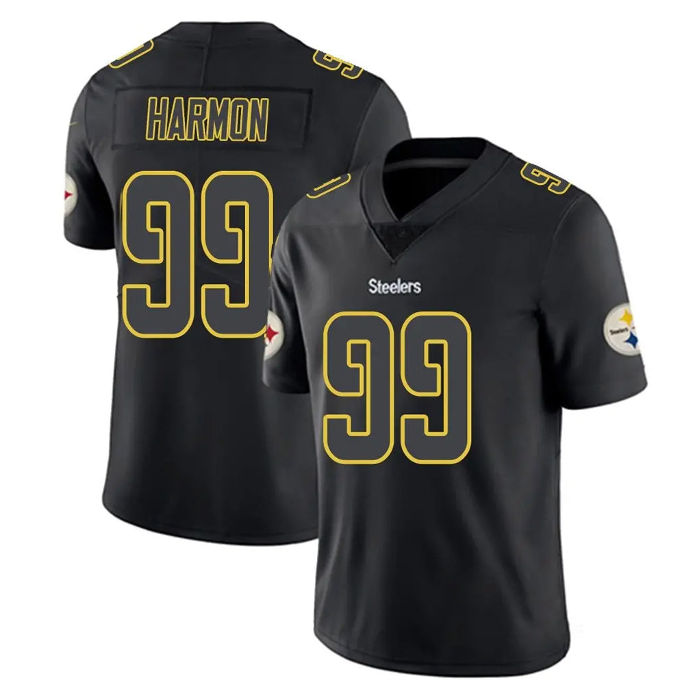 P.Steelers #99 Derrick Harmon Player Black Impact Limited Home Game PETTCS Stitched Jerseys