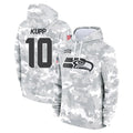 S.Seahawks #10 Cooper Kupp Player Arctic Camo Limited Salute to Service Pullover Hoodies Game PETTCS Stitched Jerseys