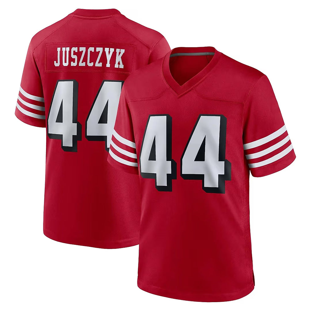 SF.49ers #44 Kyle Juszczyk Player Red Limited Alternate Home Game PETTCS Stitched Jerseys