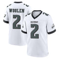 P.Eagles #2 Riq Woolen Player White Game Home PETTCS Stitched Jerseys