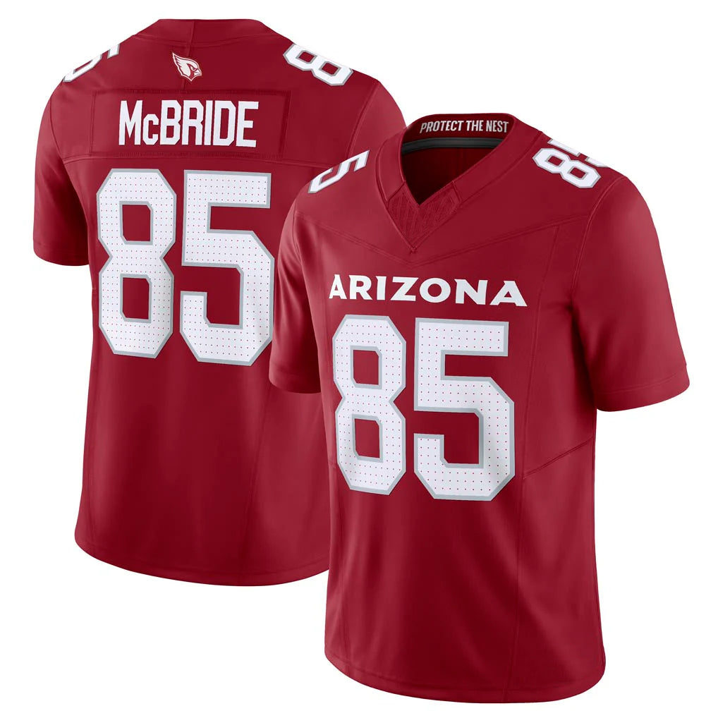 A.Cardinals #85 Trey McBride Player Cardinal Vapor F.U.S.E. Limited PETTCS Stitched Jerseys