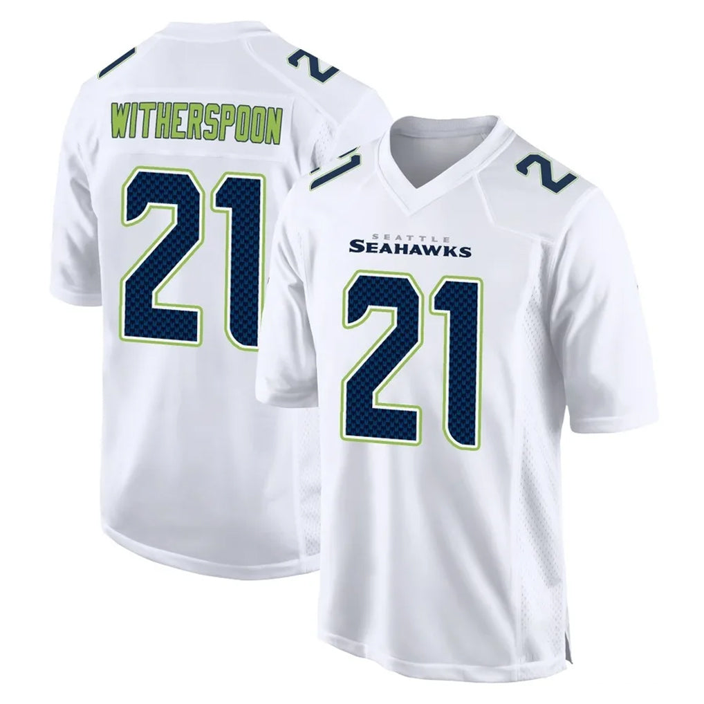 S.Seahawks #21 Devon Witherspoon Player White Tundra Fashion Home Game PETTCS Stitched Jerseys
