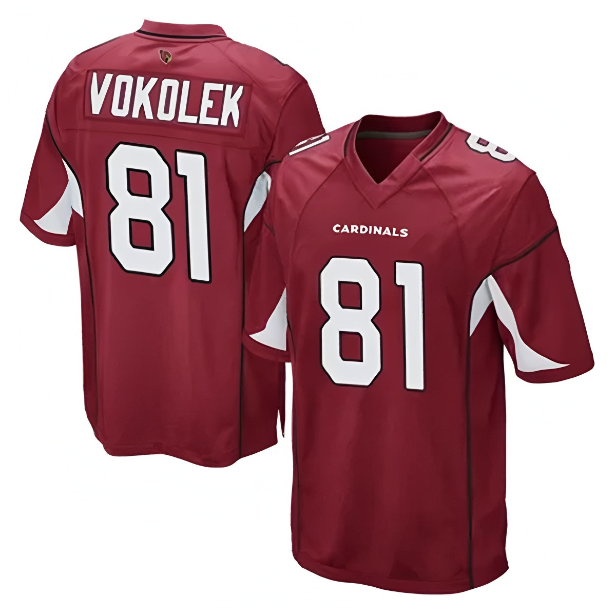 A.Cardinals #81 Travis Vokolek Player Cardinal Game PETTCS Stitched Jerseys