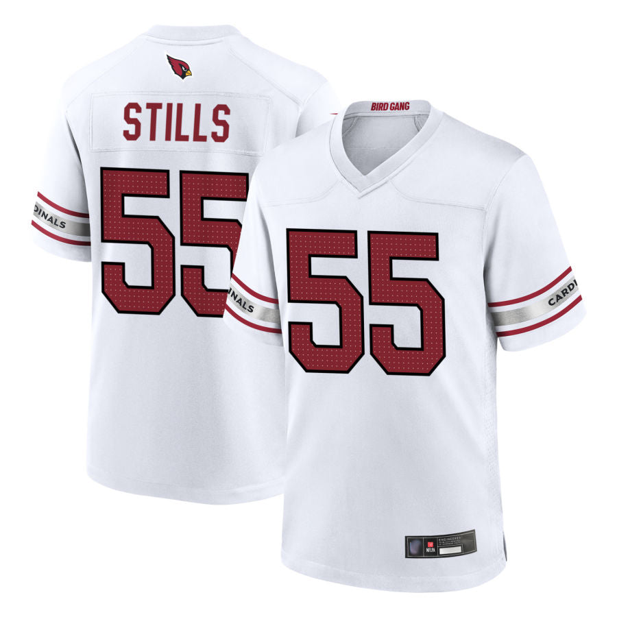 A.Cardinals #55 Dante Stills Player White Home Game PETTCS Stitched Jerseys