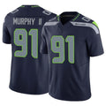 S.Seahawks #91 Byron Murphy II Player Navy Limited Vapor F.U.S.E. Home Game PETTCS Stitched Jerseys