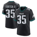 P.Eagles #35 Michael Carter II Player Black Game Home PETTCS Stitched Jerseys