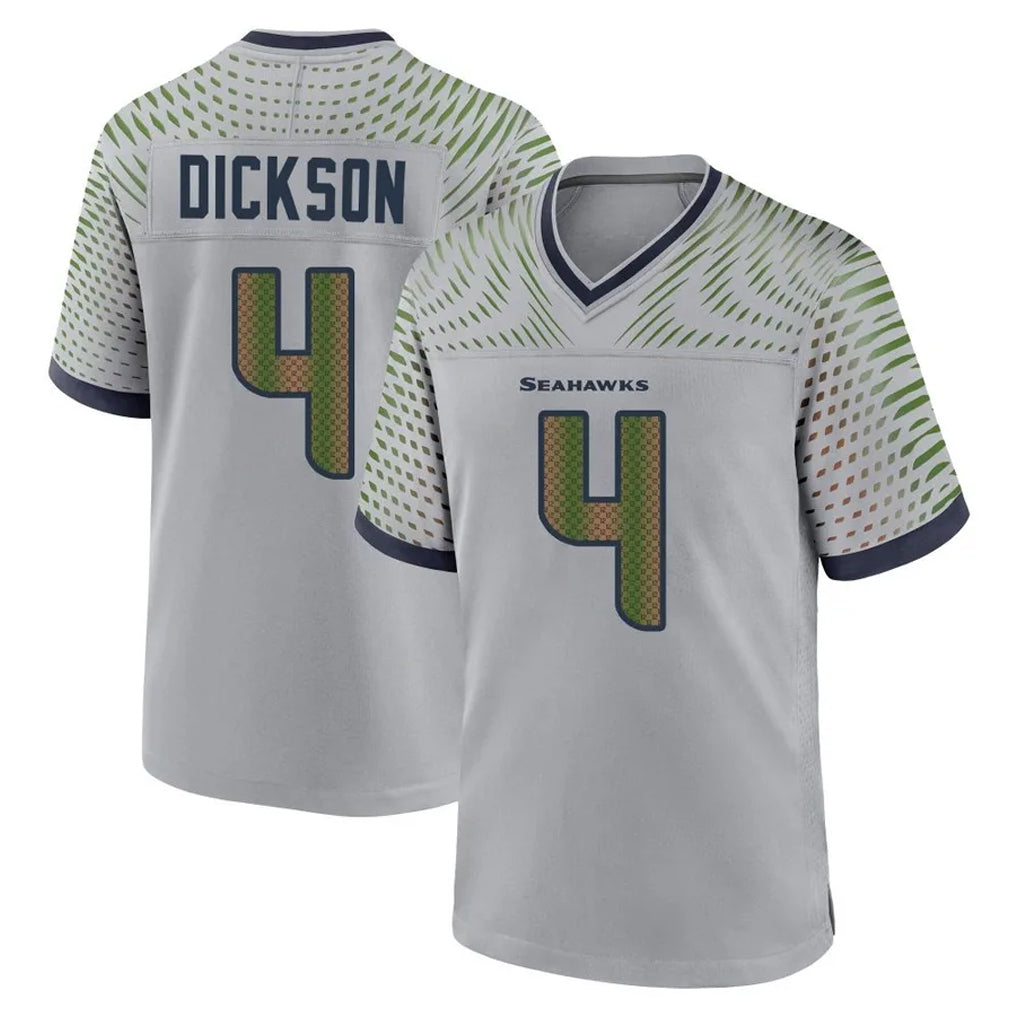 S.Seahawks #4 Michael Dickson Player Grey 2025 Rivalries Collection Home Game PETTCS Stitched Jerseys