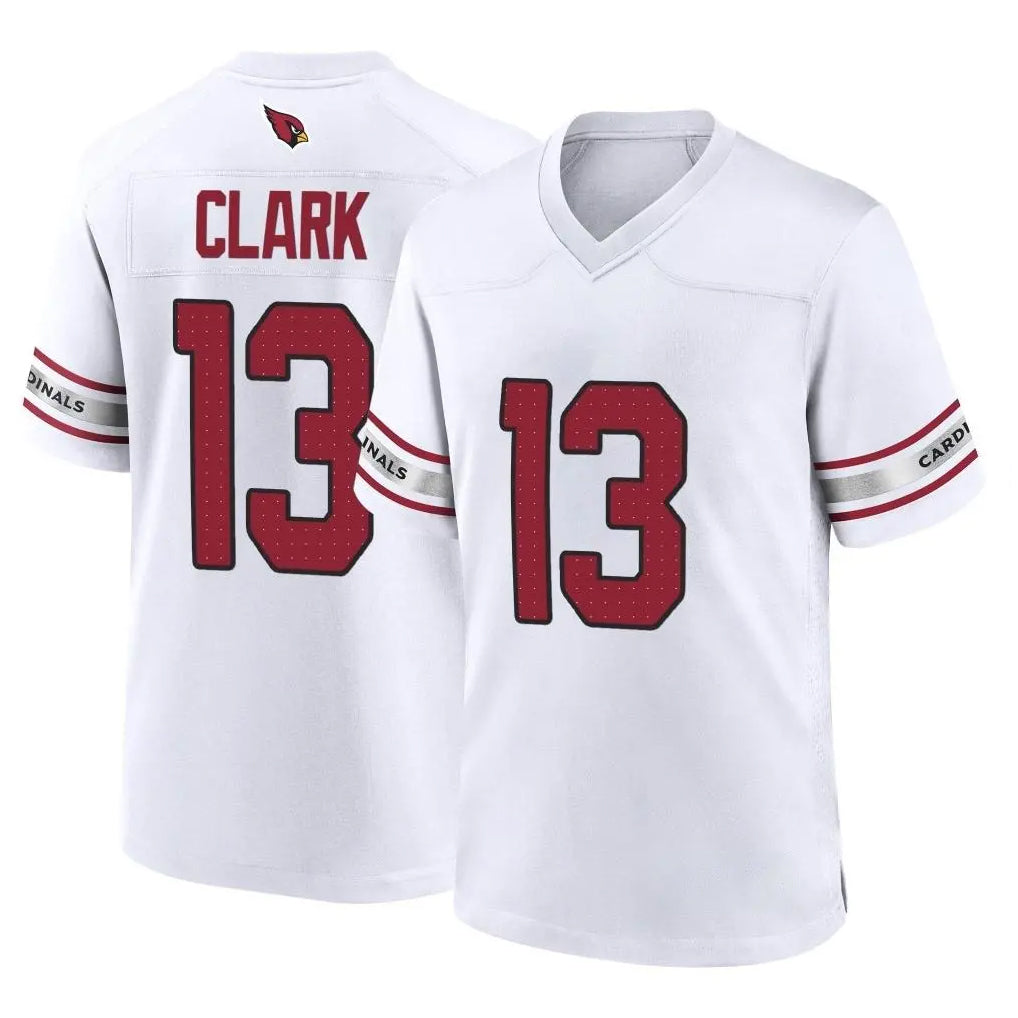 A.Cardinals #13 Kei'Trel Clark Player White Home Game PETTCS Stitched Jerseys