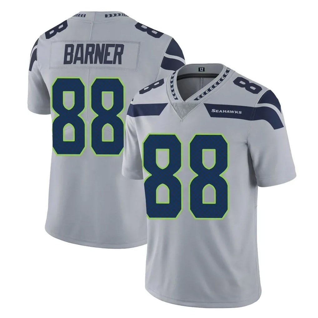 S.Seahawks #88 AJ Barner Player Gray Limited Vapor Untouchable Home Game PETTCS Stitched Jerseys