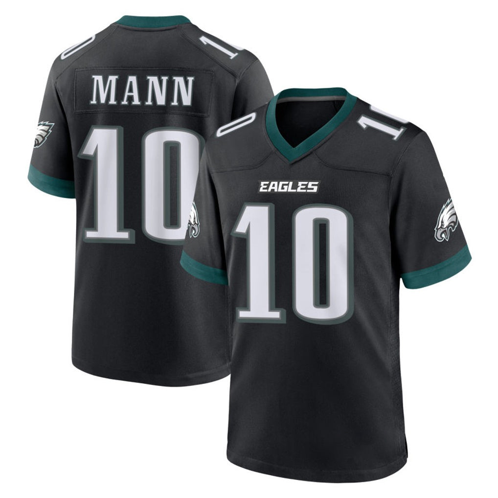P.Eagles #10 Braden Mann Player Black Game Home PETTCS Stitched Jerseys