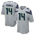 S.Seahawks #14 Sam Darnold Player Gray Home Game PETTCS Stitched Jerseys
