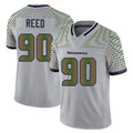 S.Seahawks #90 Jarran Reed Player Grey Limited 2025 Rivalries Collection Home Game PETTCS Stitched Jerseys