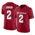 A.Cardinals #2 Will Johnson Player Cardinal Vapor F.U.S.E. Limited Home Game PETTCS Stitched Jerseys