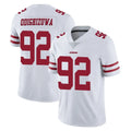 SF.49ers #92 Osa Odighizuwa Player White Limited Vapor Untouchable Home Game PETTCS Stitched Jerseys