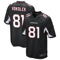 A.Cardinals #81 Travis Vokolek Player Black Game PETTCS Stitched Jerseys
