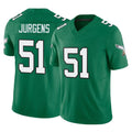 P.Eagles #51 Cam Jurgens Player Green Kelly Alternate Vapor F.U.S.E. Home Game PETTCS Stitched Jerseys