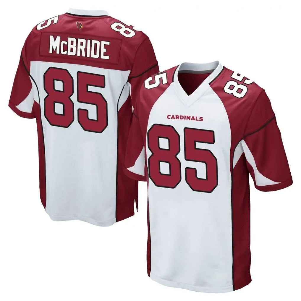 A.Cardinals #85 Trey McBride Player White Cardinal Home Game PETTCS Stitched Jerseys