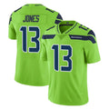 S.Seahawks #13 Ernest Jones IV Player Green Limited Color Rush Home Game PETTCS Stitched Jerseys