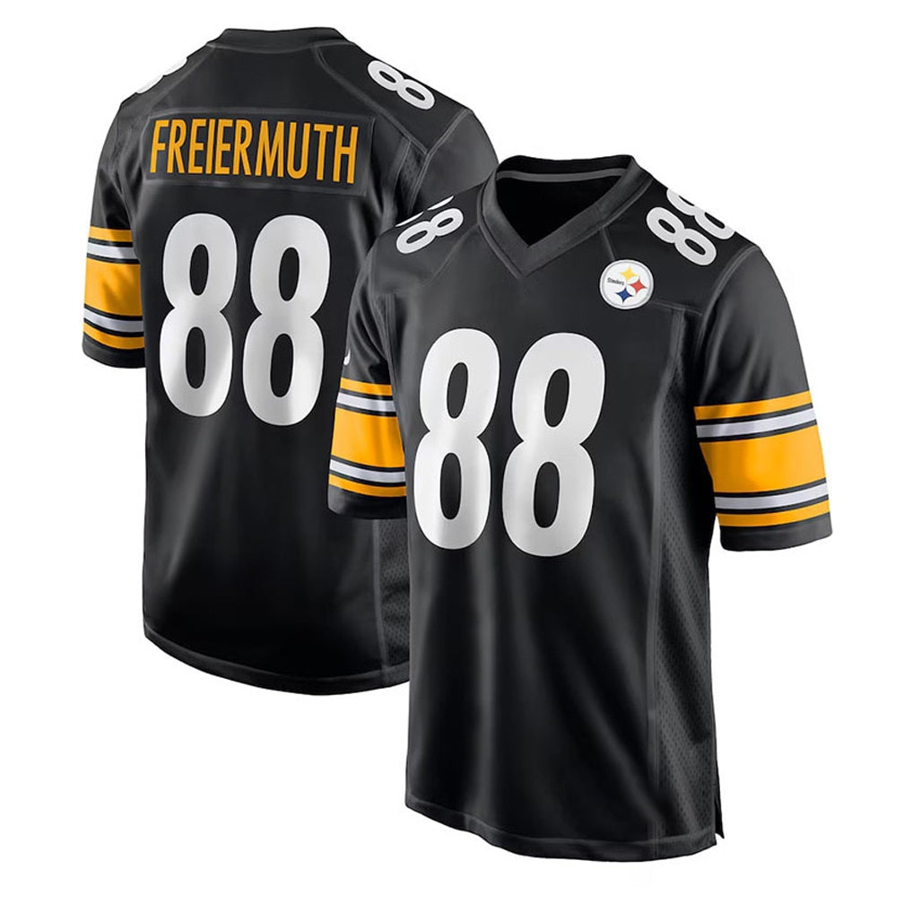 P.Steelers #88 Pat Freiermuth Player Black Home Game PETTCS Stitched Jerseys