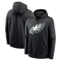 P.Eagles ## Eagles Blank Player Black LOGO Pullover Hoodies Home Game PETTCS Stitched Jerseys
