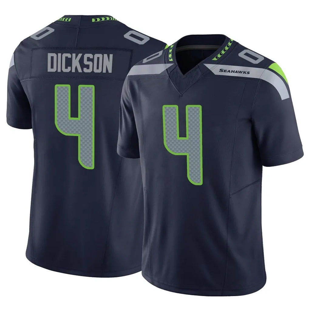 S.Seahawks #4 Michael Dickson Player Navy Limited Vapor F.U.S.E. Home Game PETTCS Stitched Jerseys