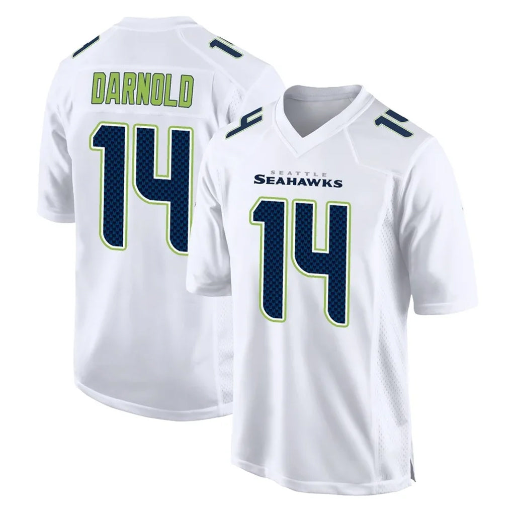 S.Seahawks #14 Sam Darnold Player White Tundra Fashion Home Game PETTCS Stitched Jerseys