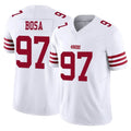 SF.49ers #97 Nick Bosa Player White Limited Vapor F.U.S.E. Home Game PETTCS Stitched Jerseys