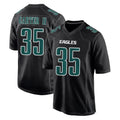 P.Eagles #35 Michael Carter II Player Carbon Black Fashion Home Game PETTCS Stitched Jerseys