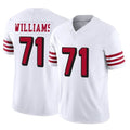 SF.49ers #71 Trent Williams Player White Limited Alternate Vapor F.U.S.E. Home Game PETTCS Stitched Jerseys