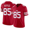 SF.49ers #85 George Kittle Player Red Limited Vapor F.U.S.E. Home Game PETTCS Stitched Jerseys