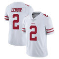 SF.49ers #2 Deommodore Lenoir Player White Limited Vapor Untouchable Home Game PETTCS Stitched Jerseys
