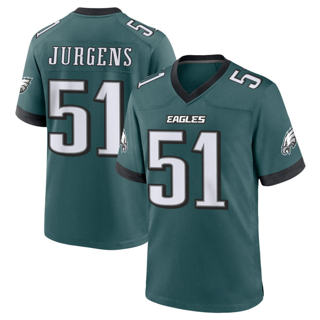P.Eagles #51 Cam Jurgens Player Green Home Game PETTCS Stitched Jerseys