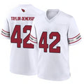 A.Cardinals #42 Dadrion Taylor-Demerson Player Whtie Home Game PETTCS Stitched Jerseys