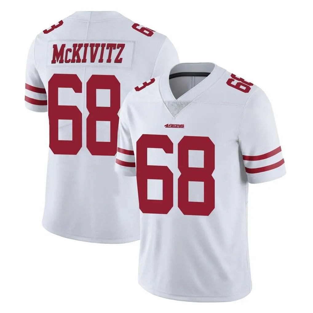 SF.49ers #68 Colton McKivitz Player White Limited Vapor Untouchable Home Game PETTCS Stitched Jerseys