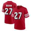 SF.49ers #27 Ji'Ayir Brown Player Red Limited Alternate Home Game PETTCS Stitched Jerseys