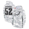 P.Eagles #52 Jonathan Greenard Player Arctic Camo Salute to Service Pullover Hoodies Limited Game PETTCS Stitched Jerseys