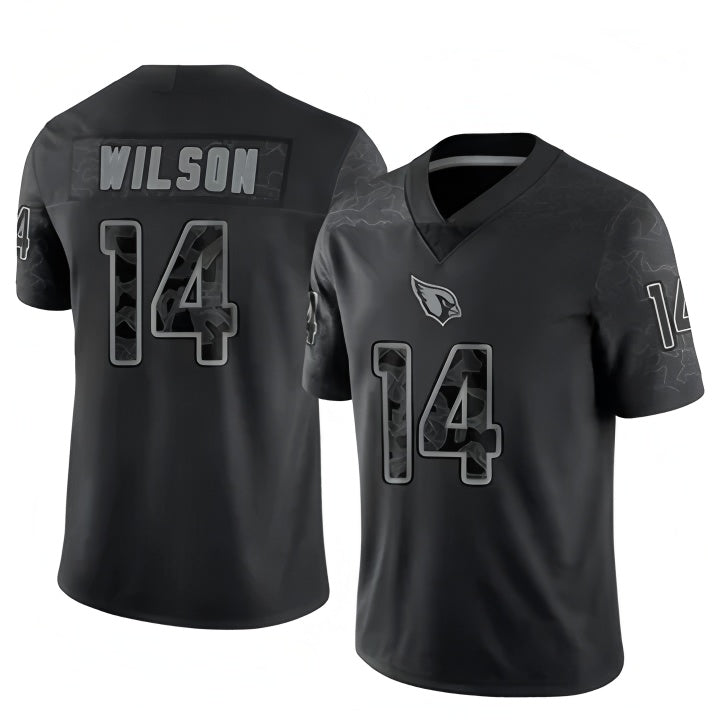 A.Cardinals #14 Michael Wilson Player Black RFLCTV Limited PETTCS Stitched Jerseys