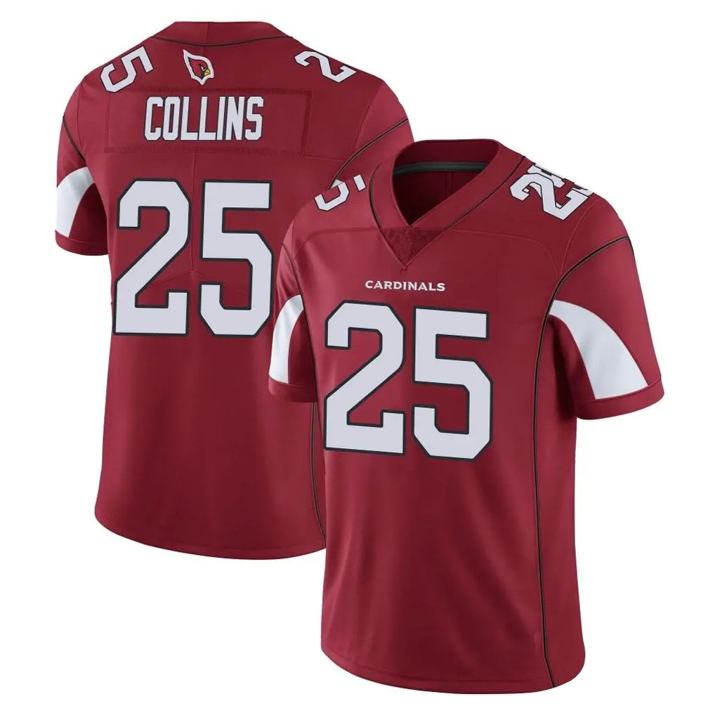 A.Cardinals #25 Zaven Collins Player Cardinal Vapor Limited Home Game  PETTCS Stitched Jerseys